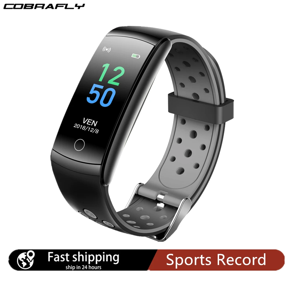 Смарт часы Cobrafly Q8 для мужчин и женщин монитор сердечного ритма IP68