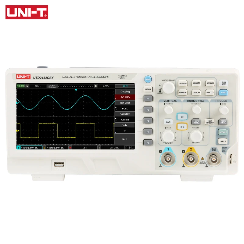 UNI-T UTD2152CEX Automotive Oscilloscope Digital 150Mhz 2CH Storage Osciloscopio 1GSa/s Sample Rate USB | Инструменты