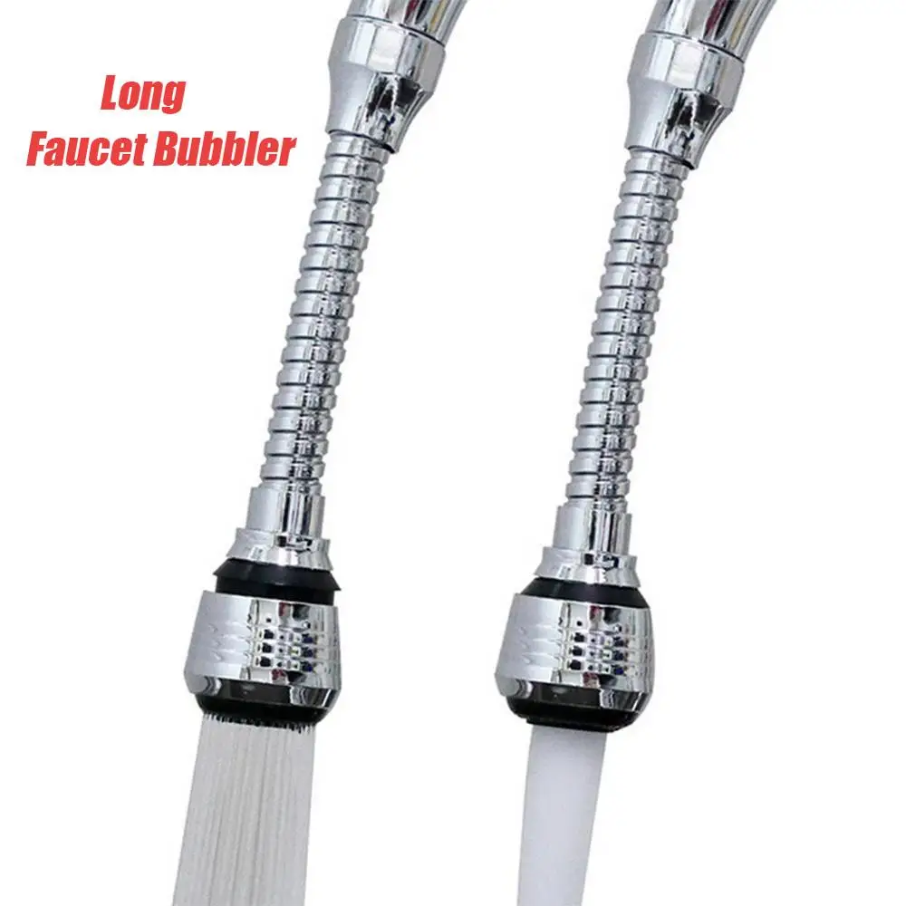 Long Faucet Bubbler TPFOCUS 360 градусов вращающийся кран фильтр наконечник воды Bubbler кран анти-брызг экономизатор кухонные принадлежности - Цвет: Long Faucet Bubbler