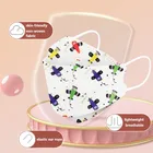 10 шт., многоразовые респираторы для детей, с мультяшным 3d-рисунком