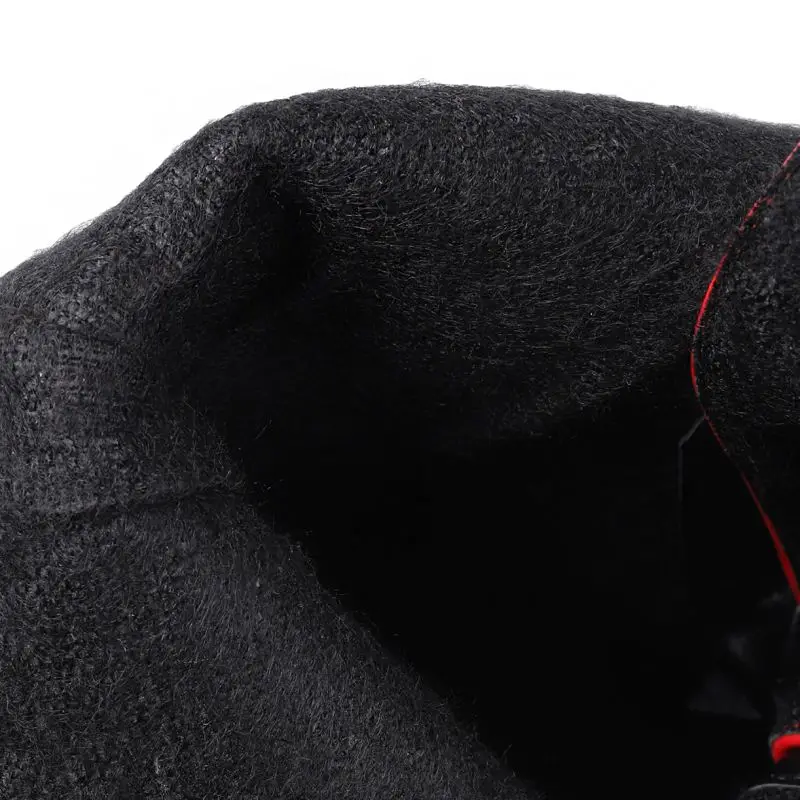 Сапоги женские зимние до середины икры с металлической пряжкой и заклепками