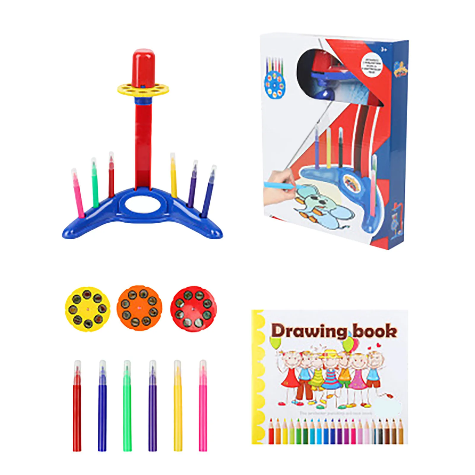 

Children's Smart Projector Desk With Light Brush Learning Painting Machine Early Learning Educational Baby Smart Gift Toys