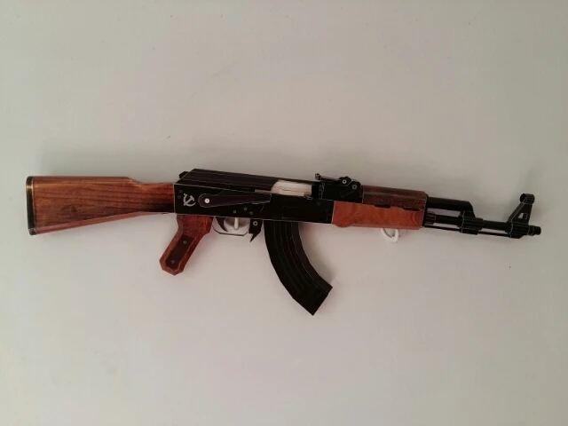 Масштаб 1:1 Lifesize AK47 Штурмовая винтовка пистолет ручная работа набор бумажных