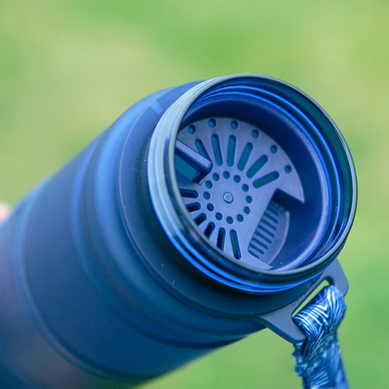 Портативная пластиковая бутылка для воды 500 мл 700 с эффектом потертости