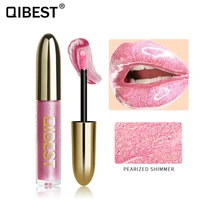 1pc 28colors moisturizer glitter jelly long lasting lipgloss makeup candy color lip gloss waterproof glitter liquid batons t1084