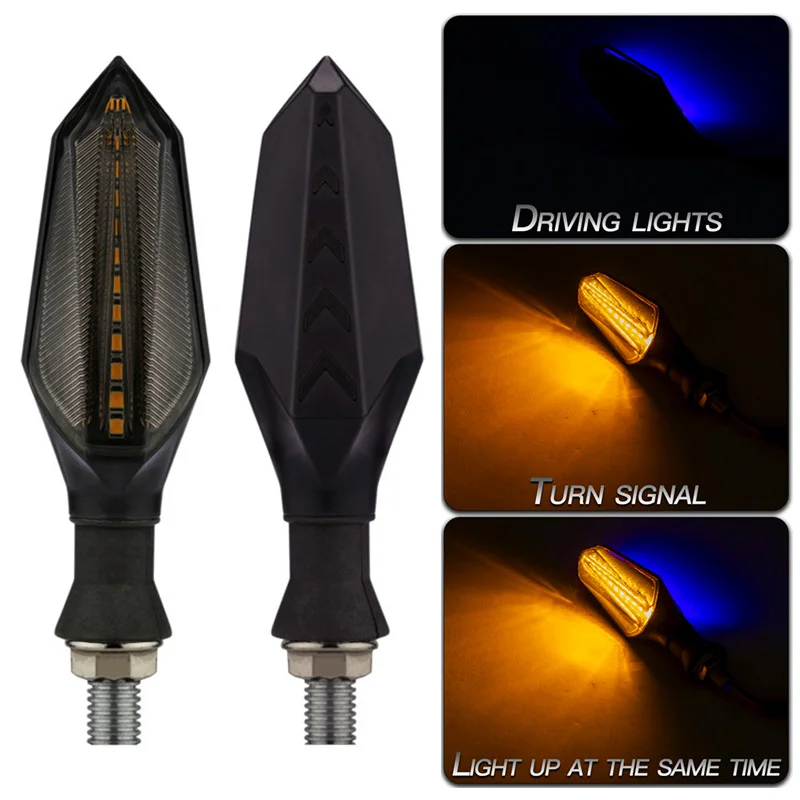 

17LED Turn Signals for Motorcycle Light 2835SMD Blinker Built Relay Motorcycle Flasher Turn Signal Indicators Light Bendable