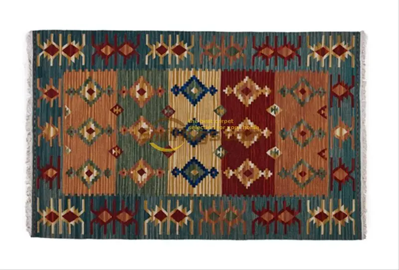 

Alfombra kilim шерстяное домашнее украшение ручной работы геометрическое турецкое шерстяное вязание