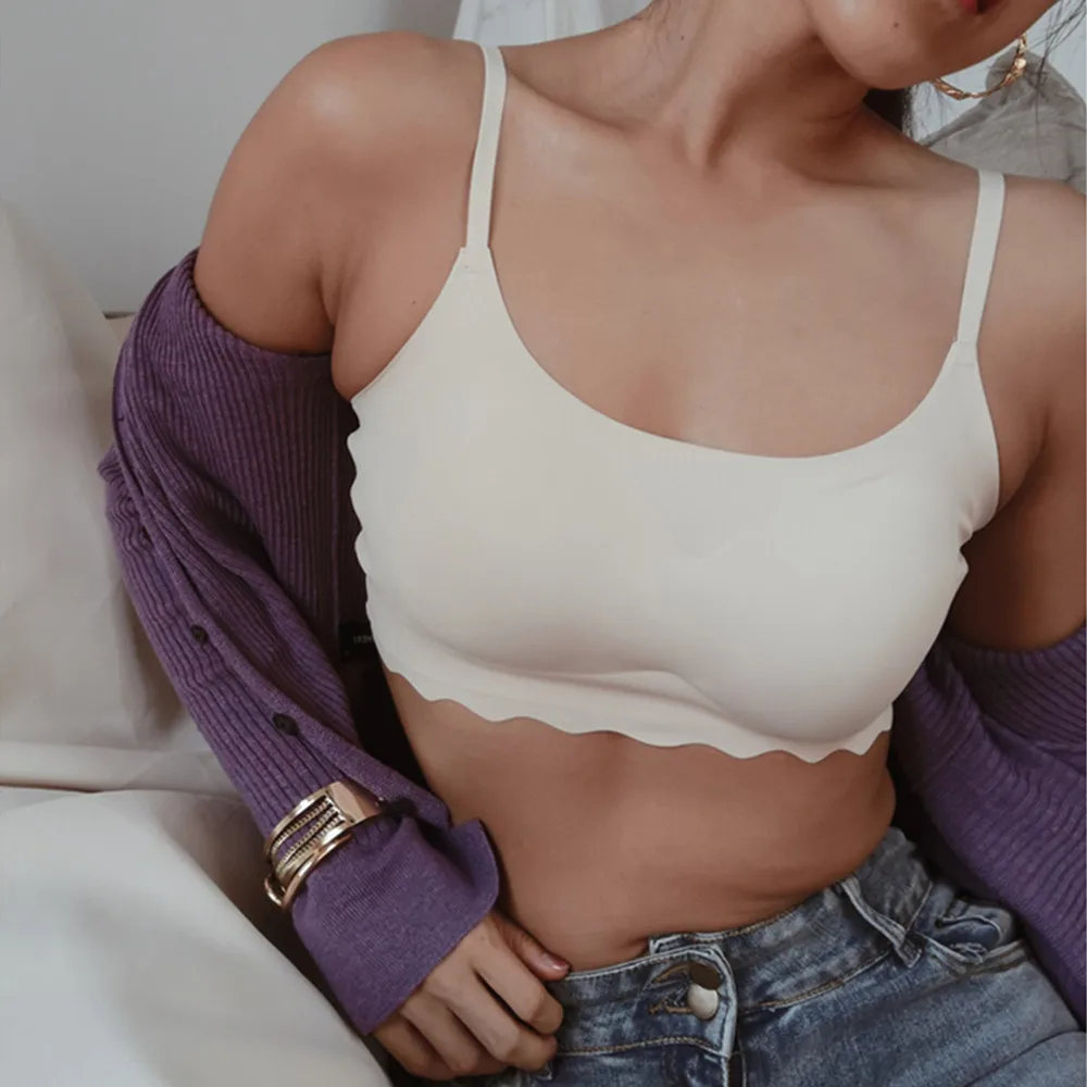 

Fashion Seamless Fitness Bra For Women Underwear Gathered Shock-Proof Thin Push Up Bra Female Intimate Bralette Lingerie M-XL