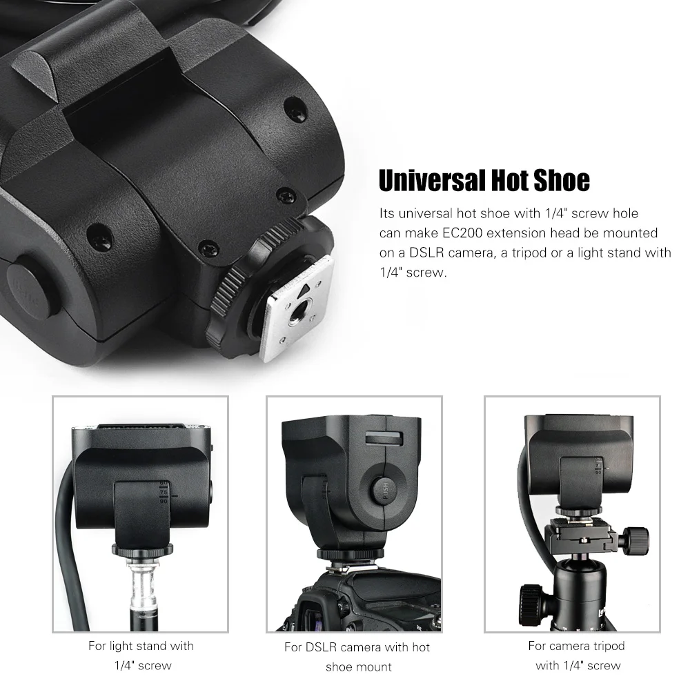 Головка-удлинитель Godox EC200 портативная 1 85 м для вспышки аккумулятора AD200 |