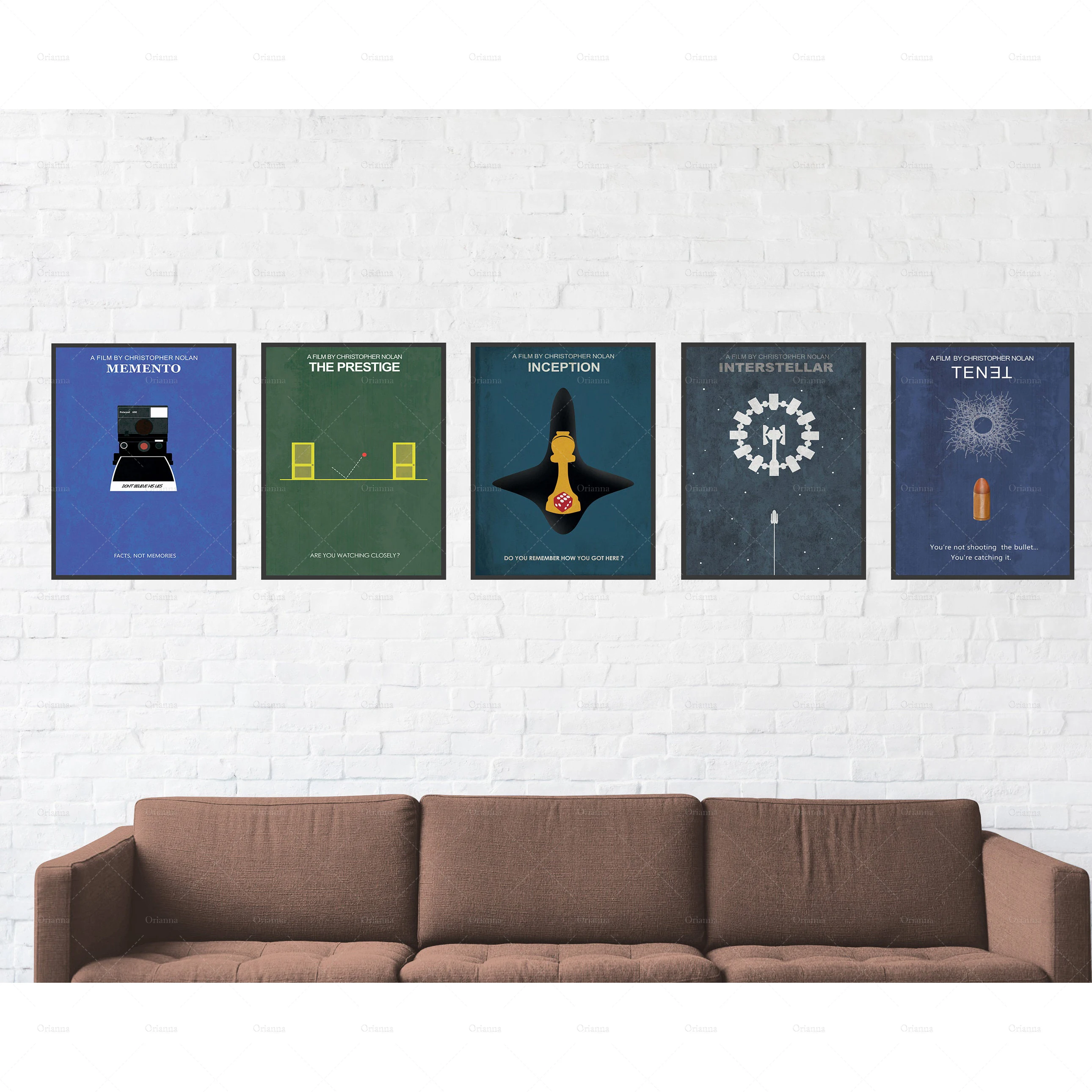 

Christopher Nolan Poster Set, Memento,Interstellar, Tenet, Nolan Collection, Nolan Artwork, Vintage Movie Prints Poster Modular
