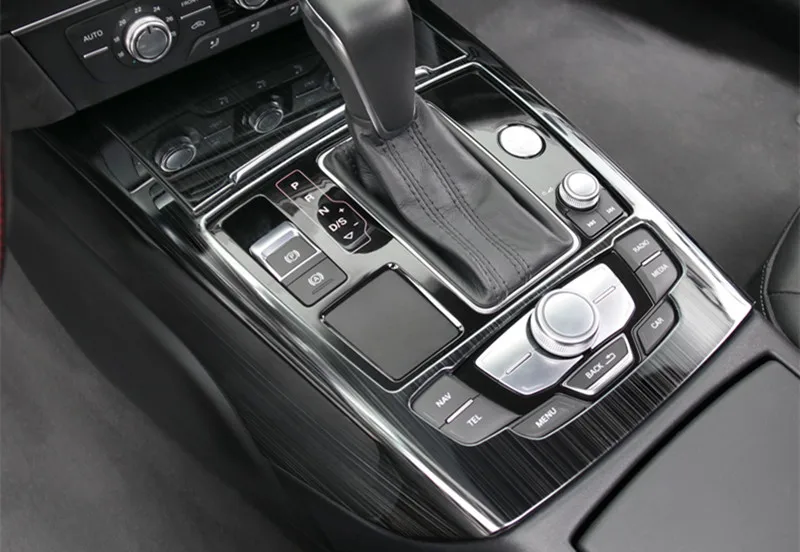 Автомобиль Стайлинг двери панели декоративные крышки отделка для Audi A6 C7 2012-18 салон, Торпедо переключения передач рамочные полосы вентиляционные отверстия наклейки