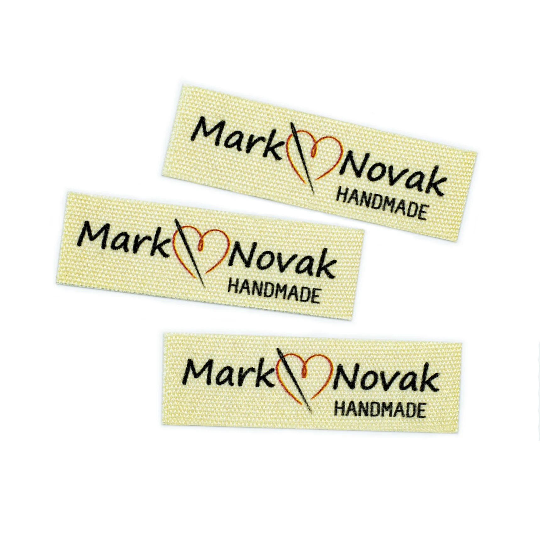 120 шт. Гладильные этикетки логотип или текст персонализированный бренд для