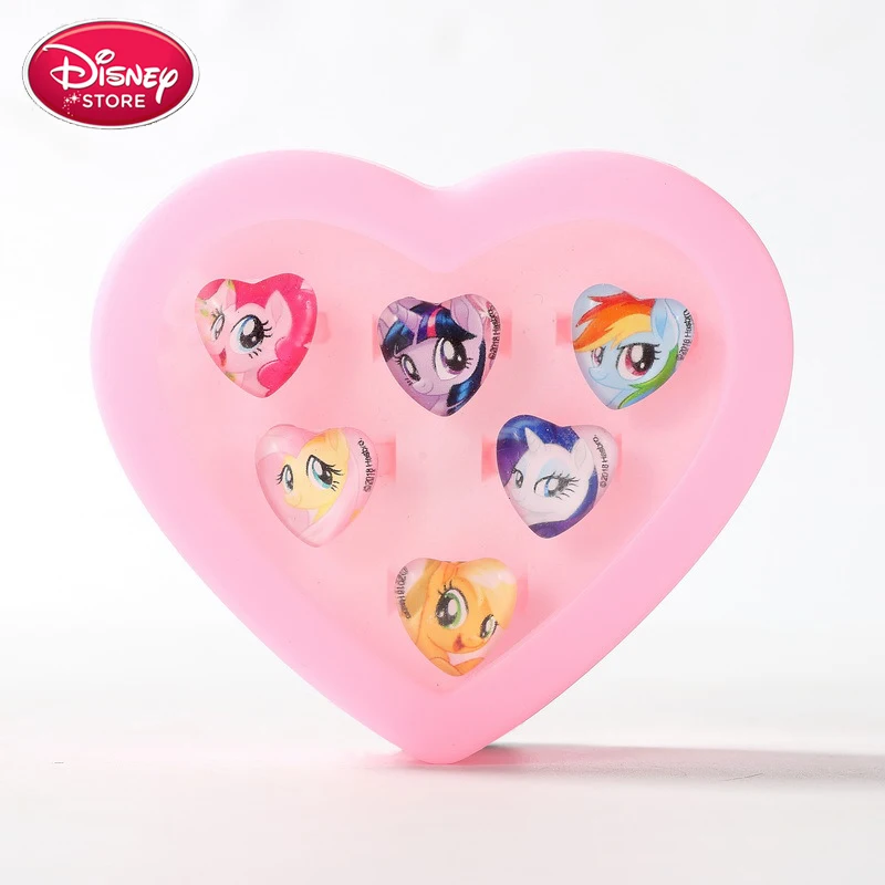 pony Disney Принцесса игрушка макияж Дисней Замороженные Анна Эльза Принцесса София Белль Белоснежка Игрушки для девочек детское кольцо набор disney ювелирные изделия - Цвет: pony