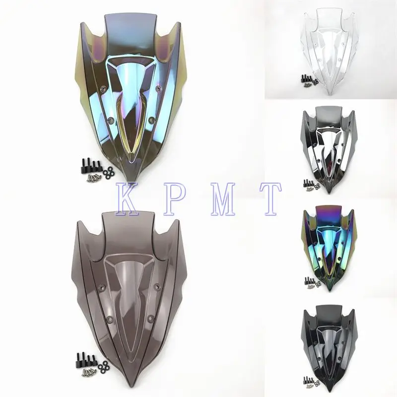 Для Kawasaki Ninja Z250 Z300 2013 2014 2015 2016 2017 2018 дым прозрачное ветровое стекло дымчатое