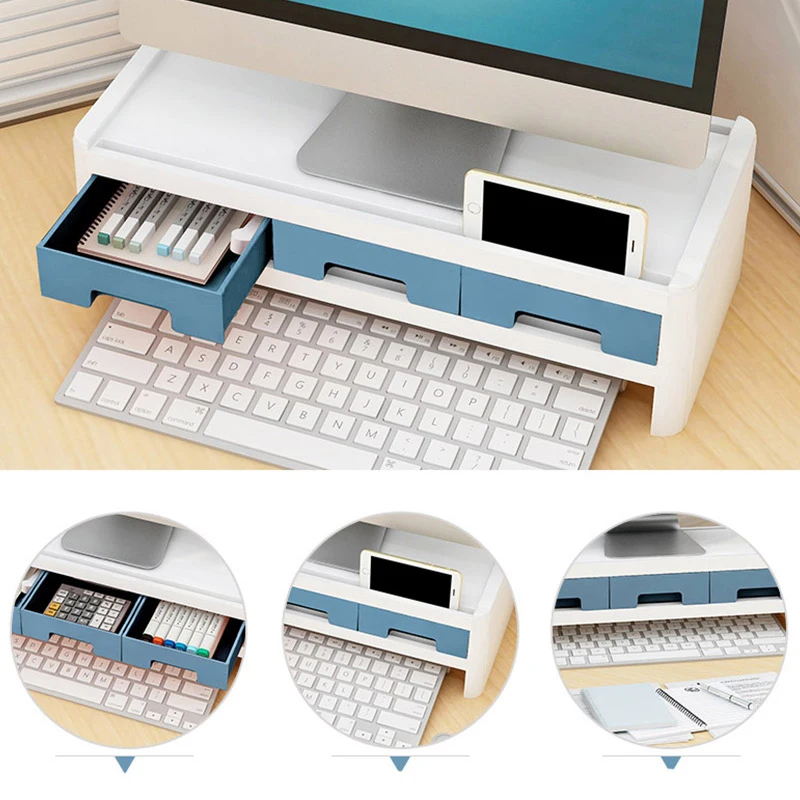 

New 2021 Creative Desktop Computer Keyboard Lockers Pencil Case Stationery Books Various Bookshelves Storage Office Supplies