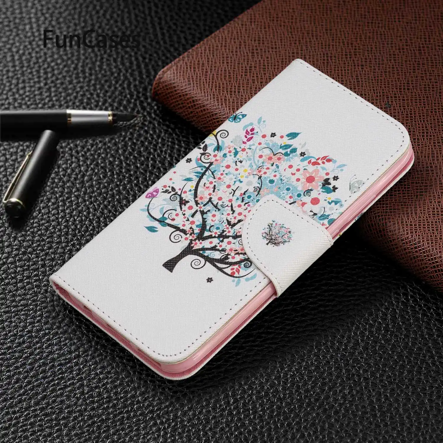 Маленькое дерево из искусственной кожи чехол для телефона пункт huawei P20 Lite 2019