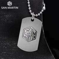 san martin brand bead chain hang tag 40mm metal watch accessory stainless steel key rings with logo keychain small peripheral