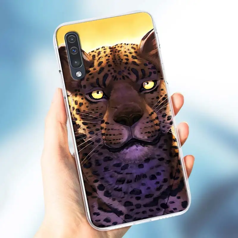 Мягкий чехол для Samsung Galaxy A51 A71 A50 A70 A10 A20 A30 A40 A11 A21 A31 A41 5G 2020 с изображением тигра Льва