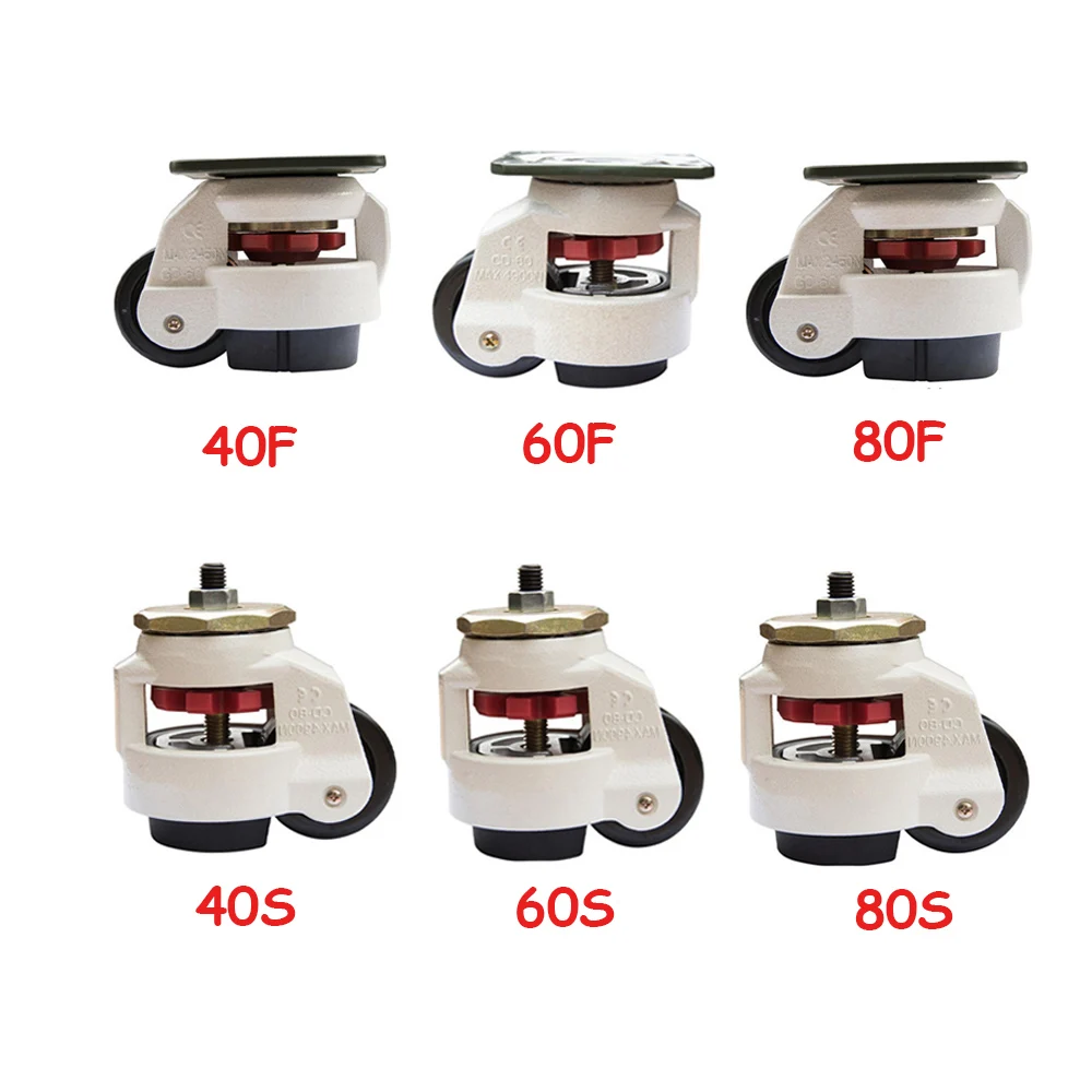 1 шт. металлический Регулируемый Поворотный Ролик для мебели колесо с поворотом