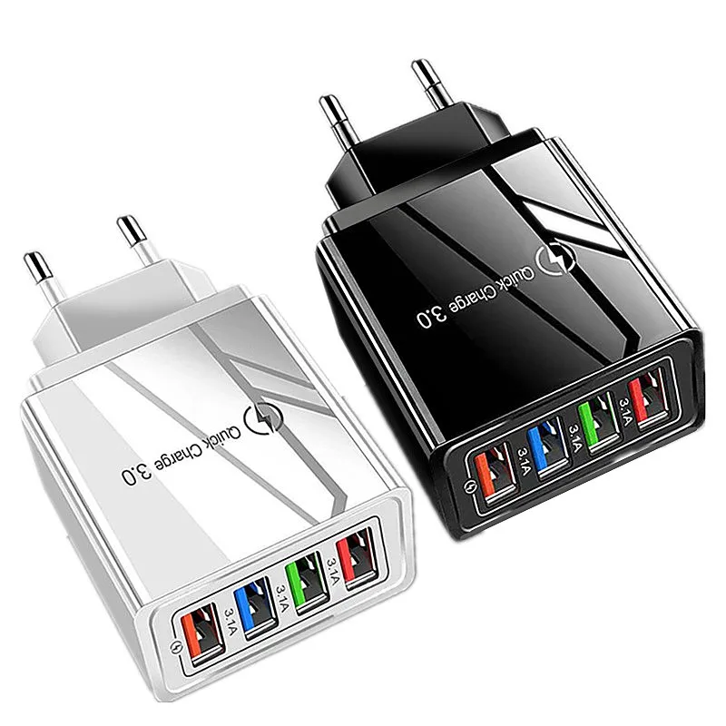 Мобильный телефон зарядное устройство USB зарядные устройства Быстрая зарядка 3 0