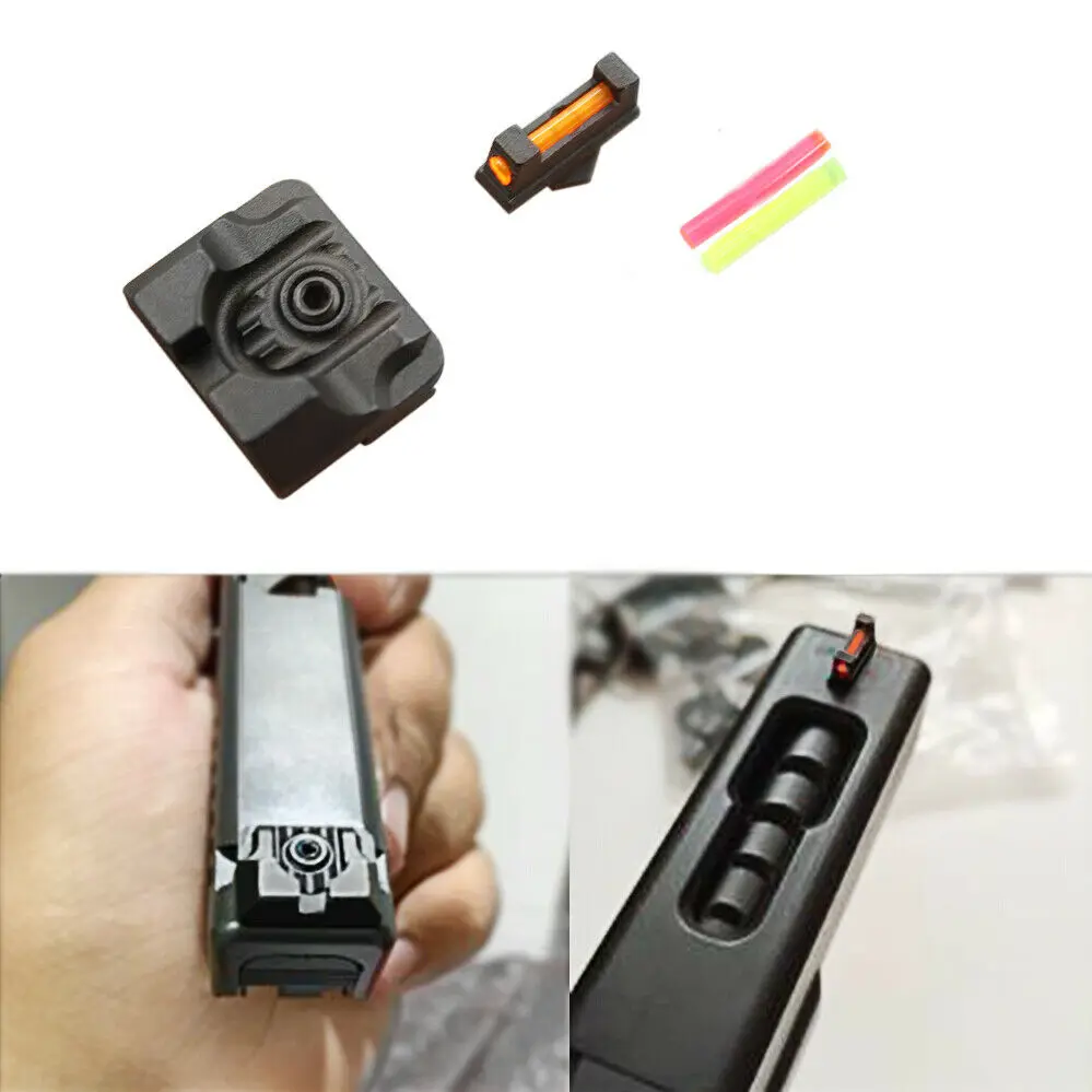 Magorui .230 оптическое волокно передний прицел/задний боевой прицел Glock v3 черный для