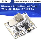 Плата аудио-ресивера с разъемом для USB TF-карты, декодирование воспроизведения предусилителя, выход A7-004 5 в 2,1, беспроводной стерео музыкальный модуль