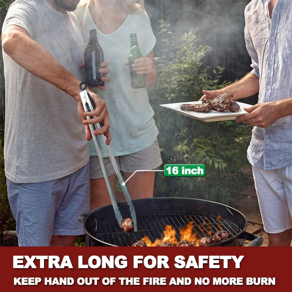 Walfos щипцы для барбекю и гриля сервировки салата пищевые из нержавеющей стали