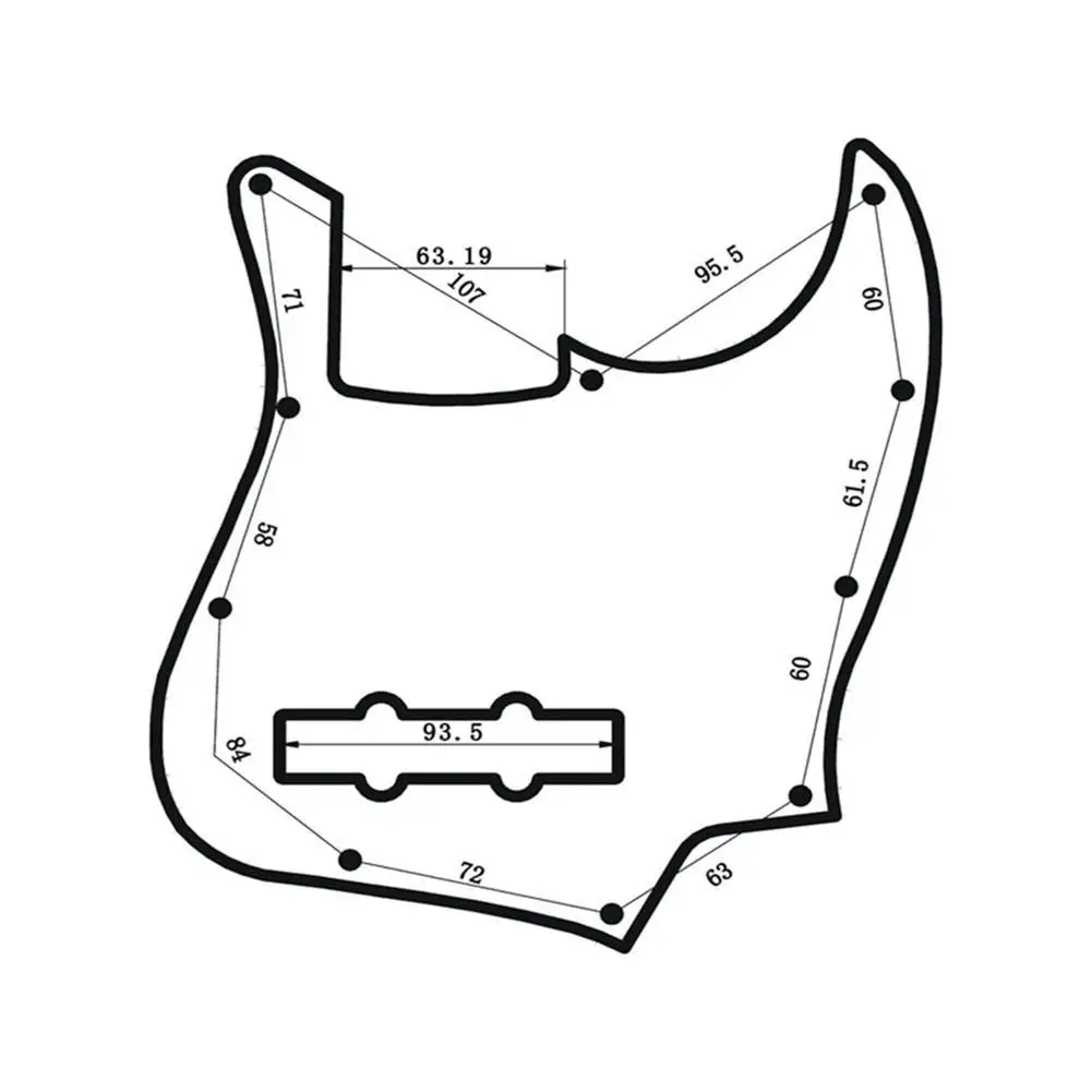 Электрогитара Pickguard электрическая басовая накладка модная музыкальная с узором