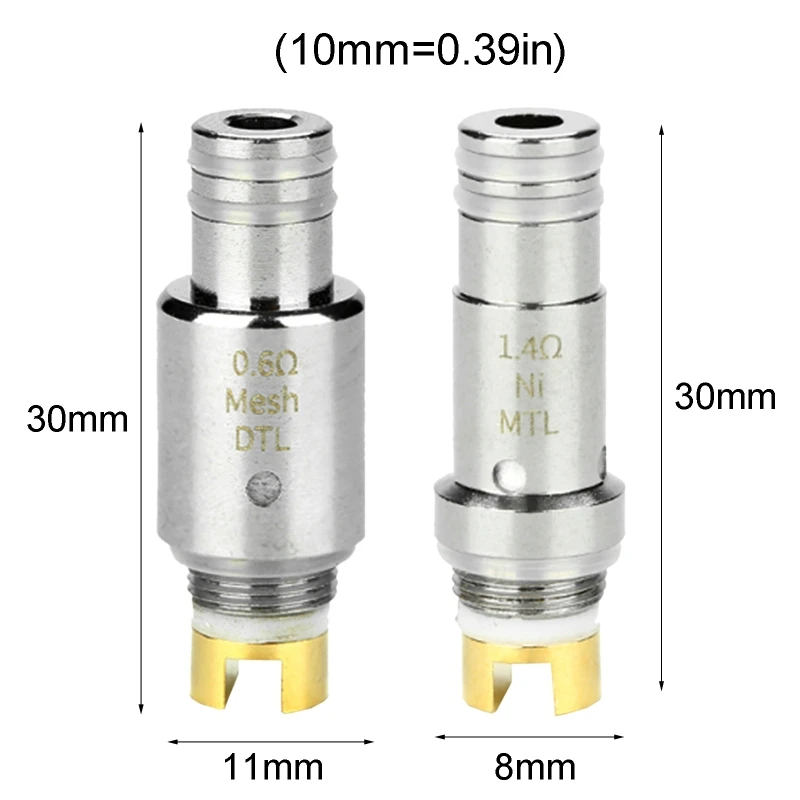 

3Pcs Replacement Atomizer Coil Head for Pasito Pod DTL/MTL Coil 1.4/0.6ohm