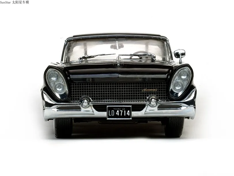 SunStar 1:18 1958 Lincoln Continental MKIII жесткий Топ черный коллекционный выпуск металлическая