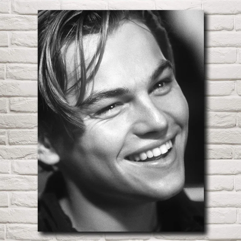 FOOCAME Leonardo DiCaprio классический фильм плакаты и принты искусство шелковые настенные картины Картина гостиная современные украшения дома - Цвет: 001