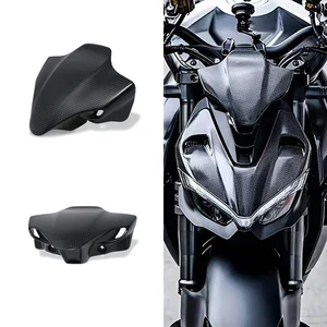 Motorcycle carbon fiber windshield instrument cover for Ducati StreetFighter V4, V4S, 2020, 2021, new