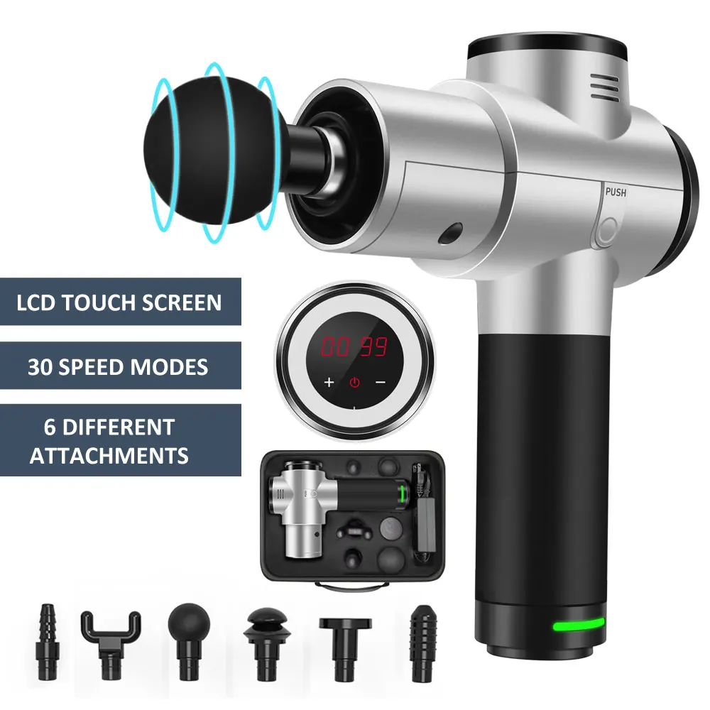 Мышечный массажный пистолет ручной массажер для облегчения боли перкуссионный