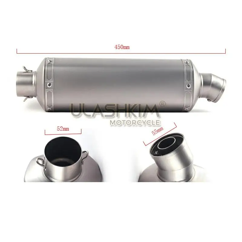 

Motorcycle Full System Exhaust Muffler Middle Link Pipe Slip On For Honda CB400 CB 400