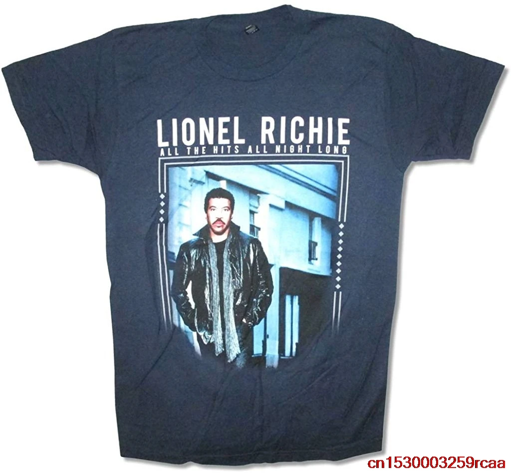 Синяя футболка с длинными рукавами Lionel Richie All The hings Night|Мужские футболки| |