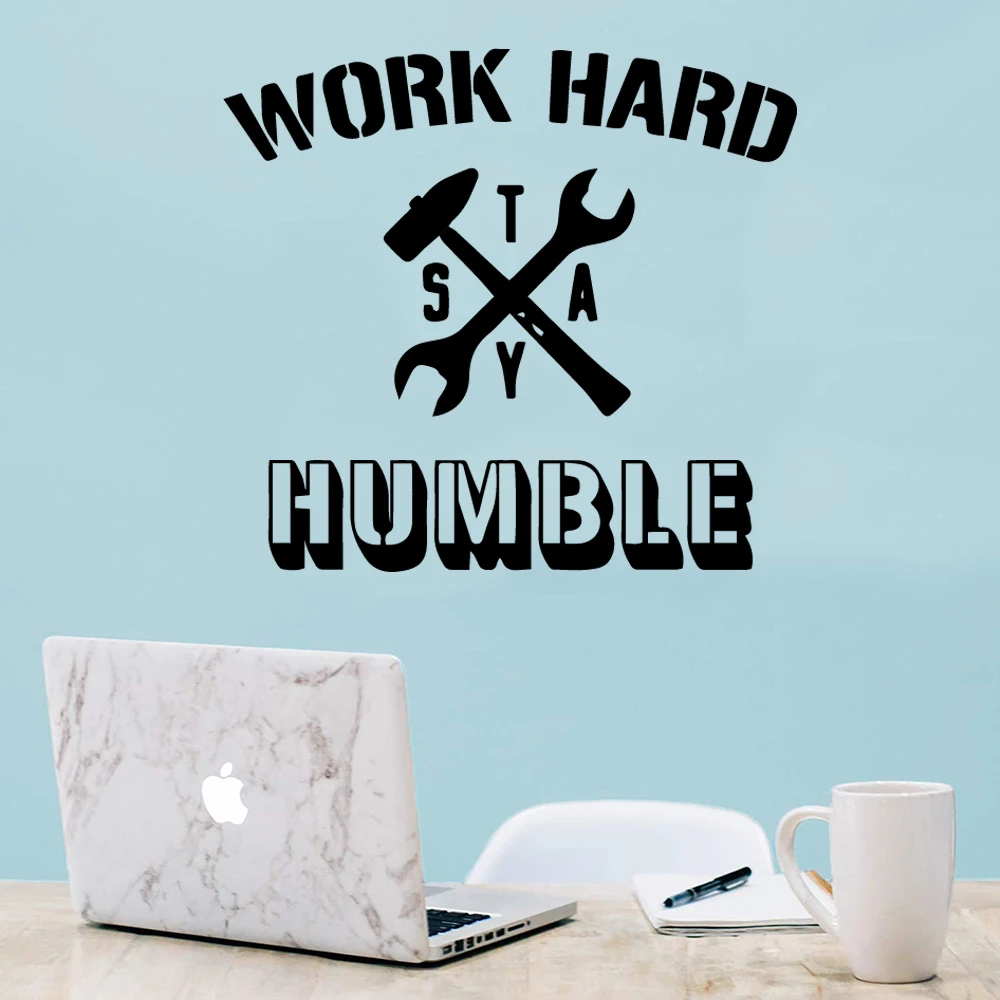 Лидер продаж жесткая работа настенные наклейки с фразой для офисных комнат Декор