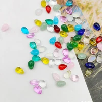 20pcs 9x6mm teardrop crystal glass loose pendants beads for jewelry making diy earring findings