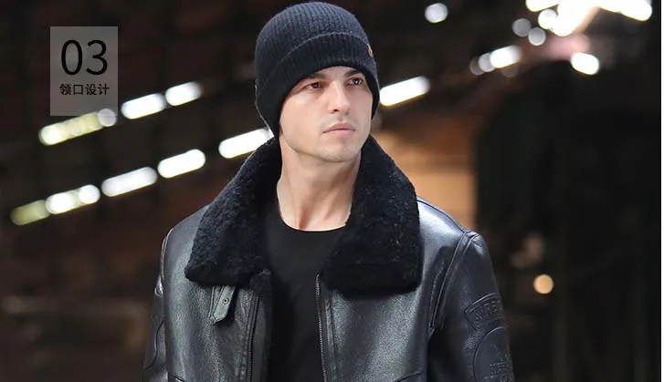 Новинка 2021 мужская куртка из натуральной овечьей кожи в русском стиле шерстяная