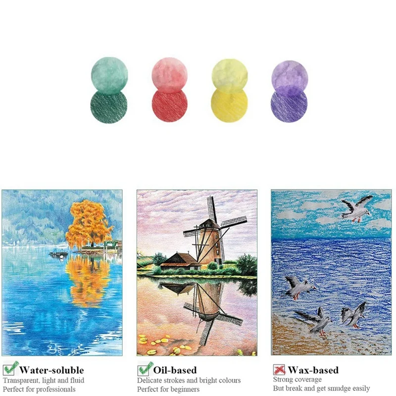 Colouring Pencils 48 Colored Drawing Pencil Set for Adult Kids Artist and Beginners Sketch Painting Coloring Book Art | Канцтовары для