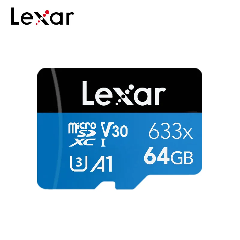 Оригинальный Lexar Micro SD карта 633x128 Гб 64 оперативной памяти 32 встроенной высокая