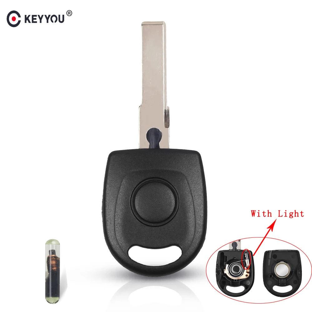 Чехол для автомобильного ключа KEYYOU ID48 чип VW Polo Golf SEAT Ibiza Leon SKODA Octavia светильник