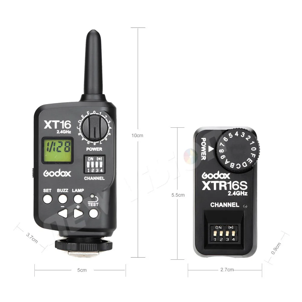 Godox XT-16S XT16S беспроводной Радиоуправляемый триггер для вспышки передатчик и