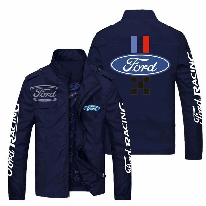 

Куртка с принтом автомобиля Ford, свободная уличная модная ветровка в стиле Харадзюку, одежда для велоспорта, весна-осень 2021