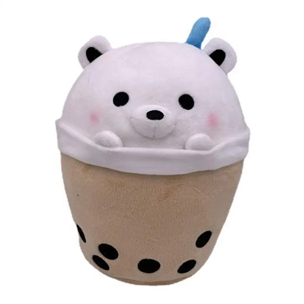 Плюшевый медведь с молочным чаем высокая имитация гибкость декоративная игрушка