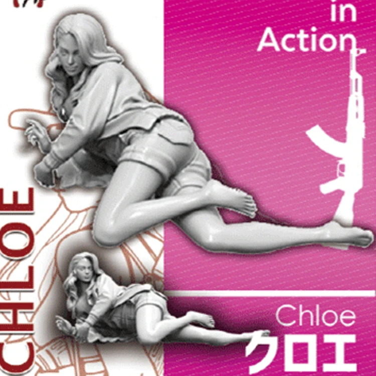 

1/35 модель из смолы GK CHLOE, комплект для девочки в разобранном виде