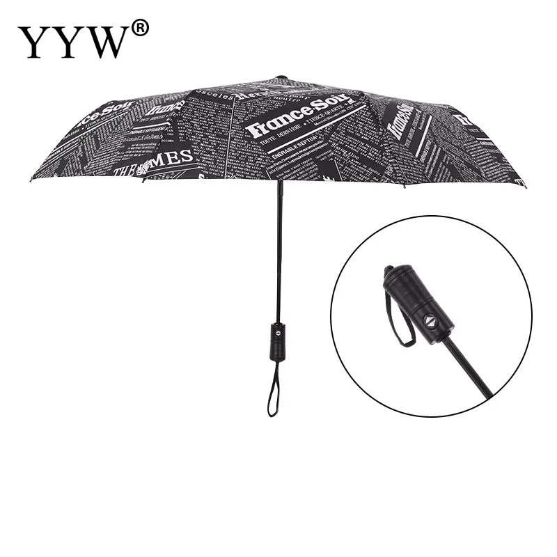 Карманный Зонт женский Автоматический Paraguas анти УФ Paraguas зонт от солнца дождевой понджи ветрозащитные складные зонты унисекс Ambrella - Цвет: black
