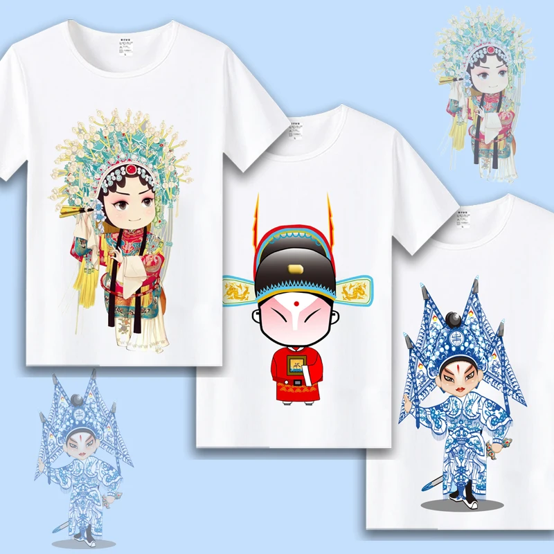 Классические футболки в китайском стиле для женщин и мужчин повседневные с