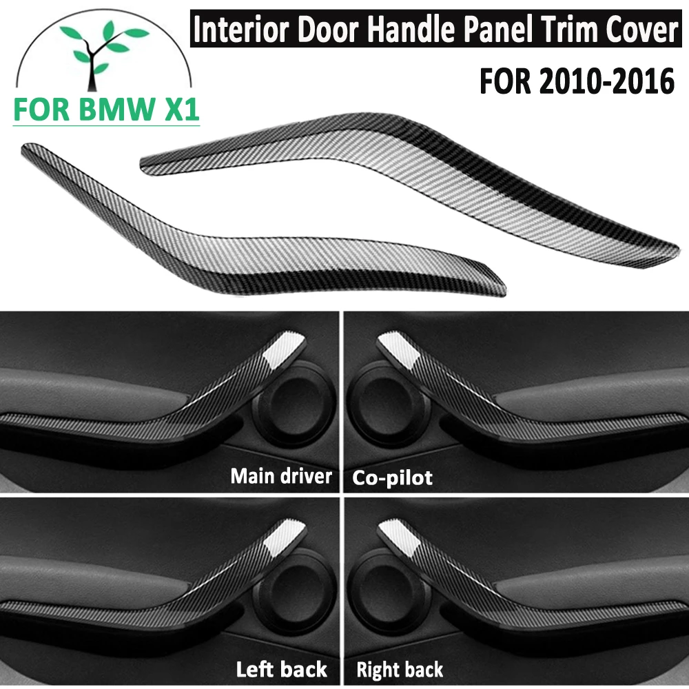 

Interior Door Inner Panel Handle Pull Trim Cover Carbon fiber For BMW X1 E84 X1 23d/25i/16d/16i/18d/20i 2008-2016 51412991775