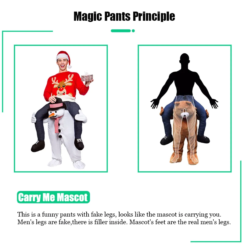 Маскарадный костюм снеговика 160-190 см для взрослых и детей одежда на Хэллоуин