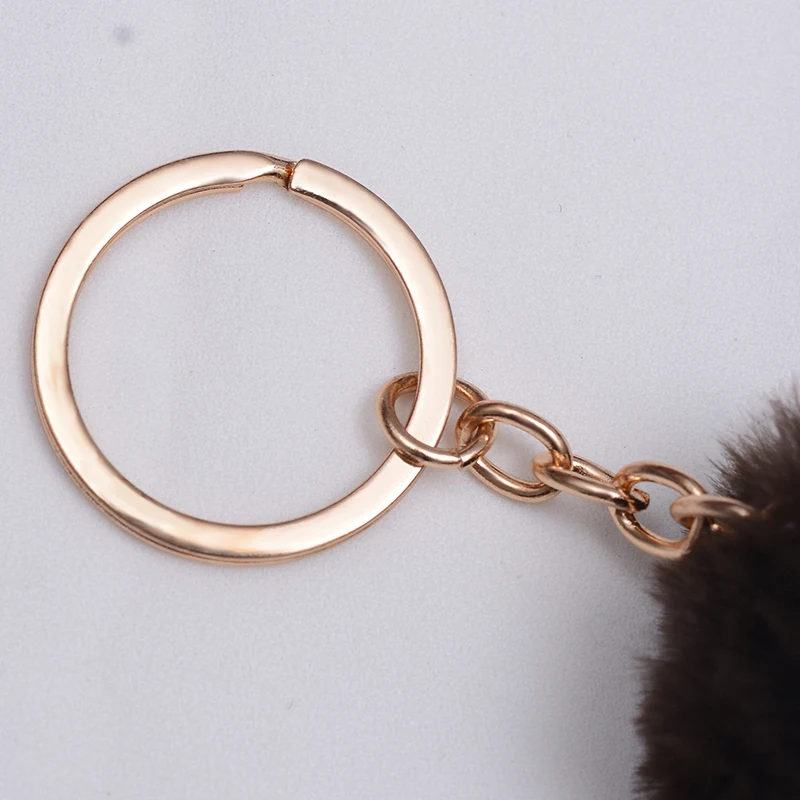 

XZP Girls Fashion Jewelry Party Favors Keychains Lovely Ice Cream Fluffy Key Ring Baby Shower Gift For Women Bags Dec